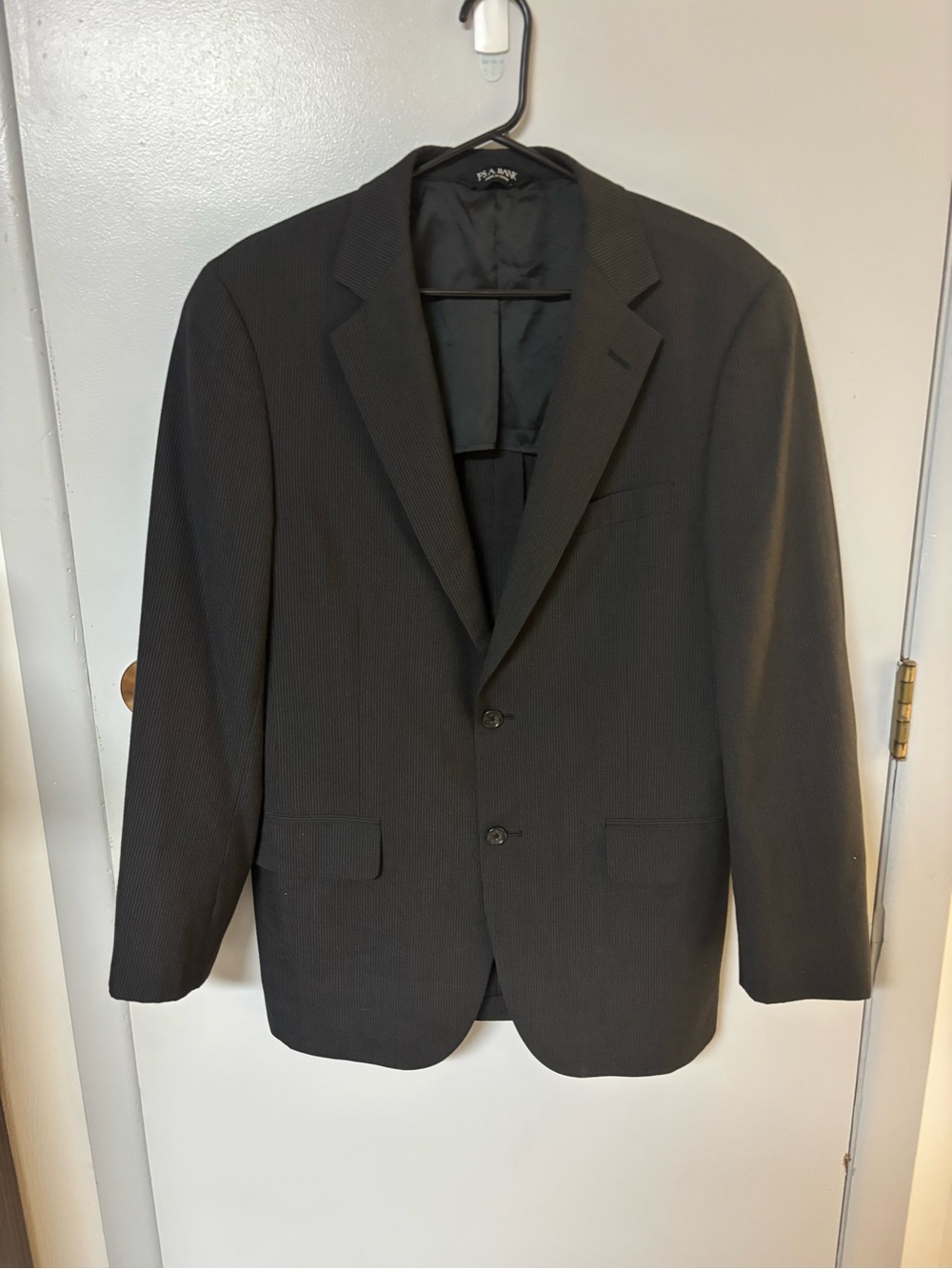 Jos. A. Bank Men's Black Two-Button Suit Jacket
